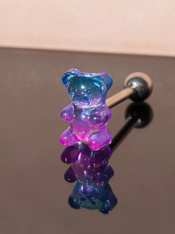 Piercing Tongue Ring Jelly Bear