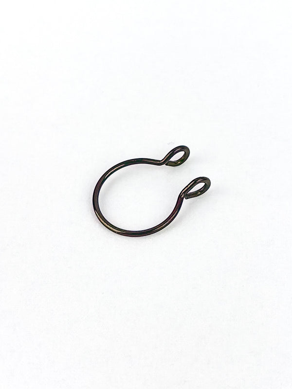 Fake Septum Piercing Kolczyk do Nosa XL Czarny