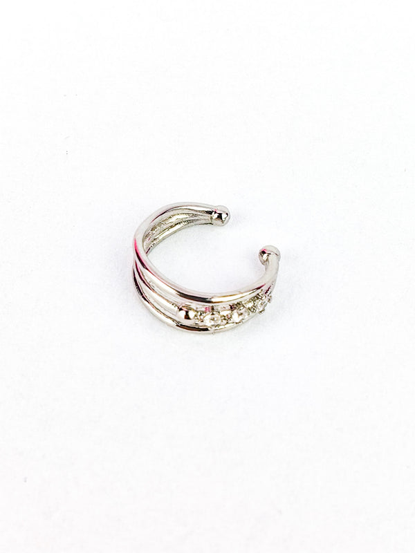 STAR Silver Ear Cuff