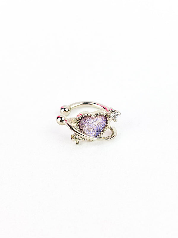 COSMOS Silver Ear Cuff