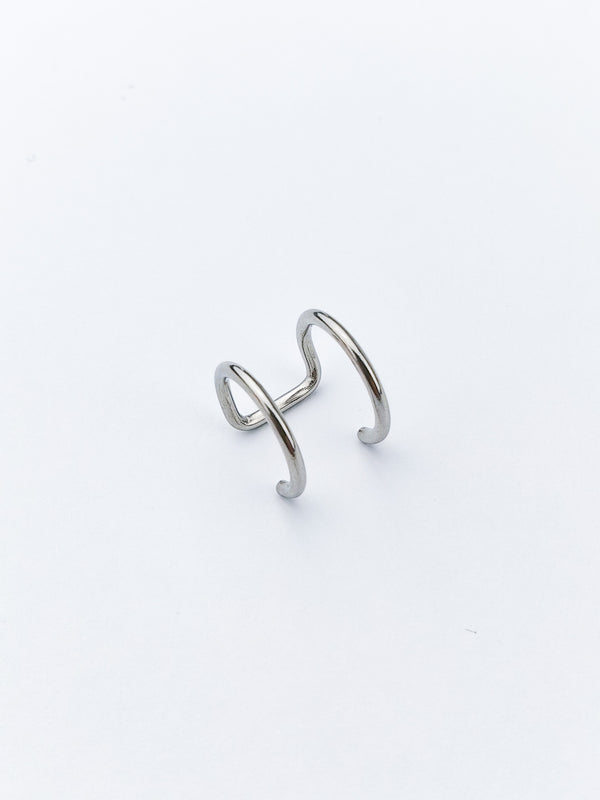 Fake Piercing Ohr-/Lippenpiercing Double Hoop