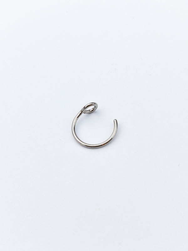 Fake Piercing Nostril Kolczyk do Nosa KÓŁKO z Pętelką