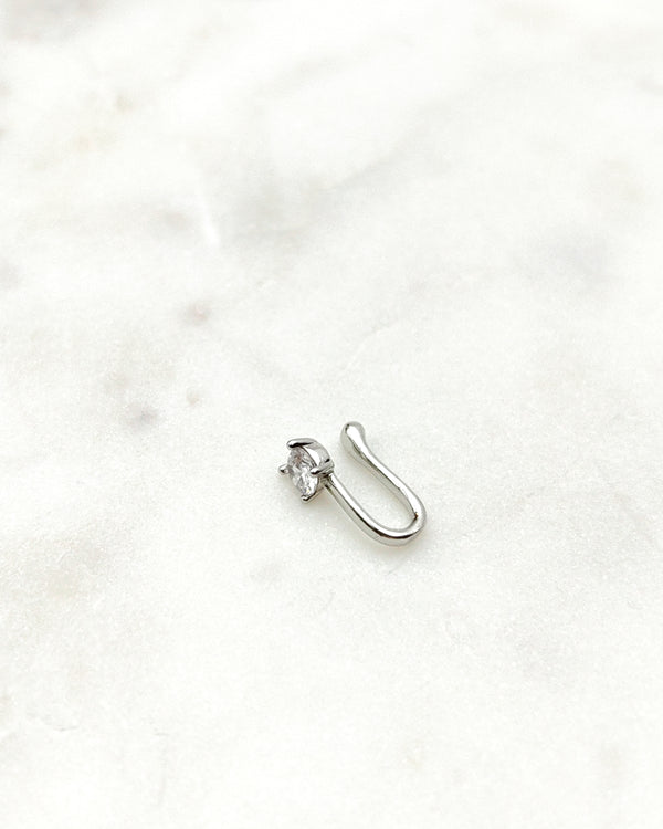Fake Nostril Piercing Kolczyk do Nosa Cyrkonia