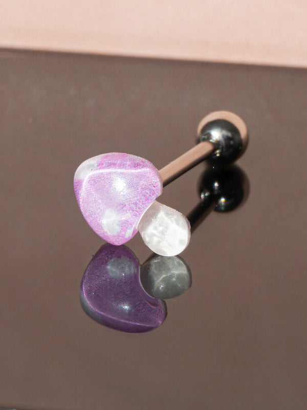 Piercing Tongue Ring Mushroom