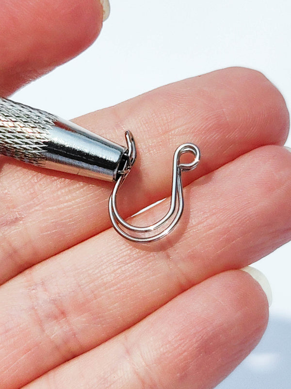 Fake Septum Piercing Kolczyk do Nosa DOUBLE
