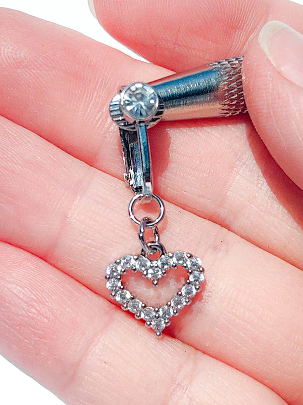 Fake Piercing Kolczyk do Pępka HEART #2