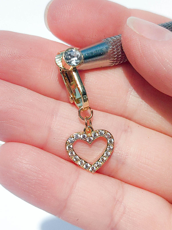 Fake Piercing Kolczyk do Pępka HEART #2