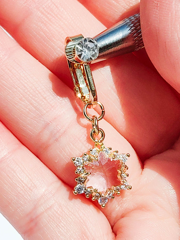 Fake Piercing Kolczyk do Pępka STAR #2 Złoty