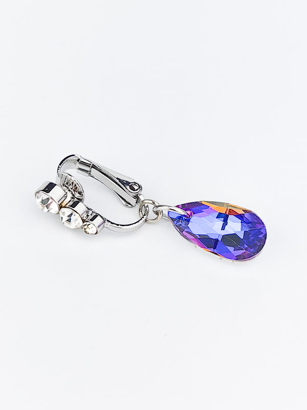 Fake Piercing Kolczyk do Pępka STONE Srebrny