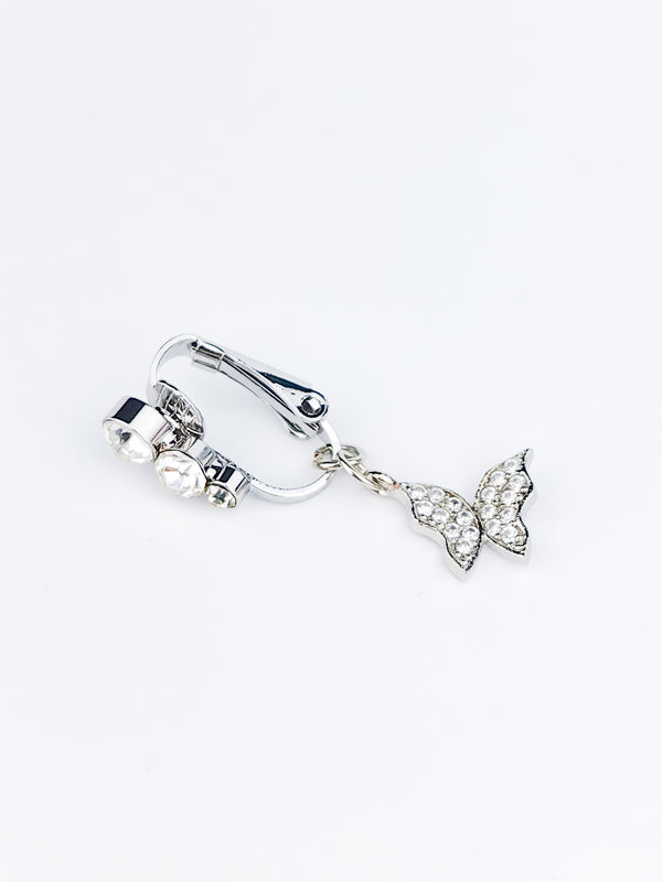 Fake Piercing Kolczyk do Pępka BUTTERFLY