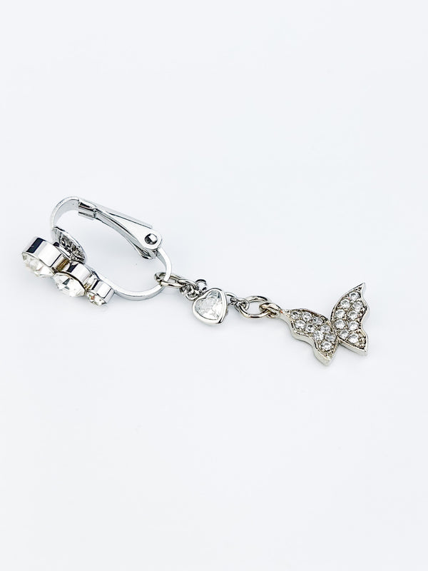 Fake Piercing Kolczyk do Pępka BUTTERFLY CHAIN