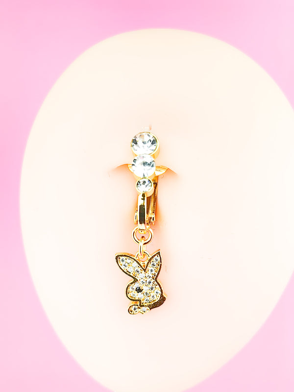 Fake-Piercing Playboy Bunny Bauchnabelpiercing